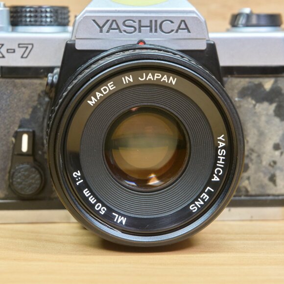 Yashica FX-7 35mm SLR Film Camera, with Yashica 50mm f2 Lens, Made in Japan - Picture 5 of 16